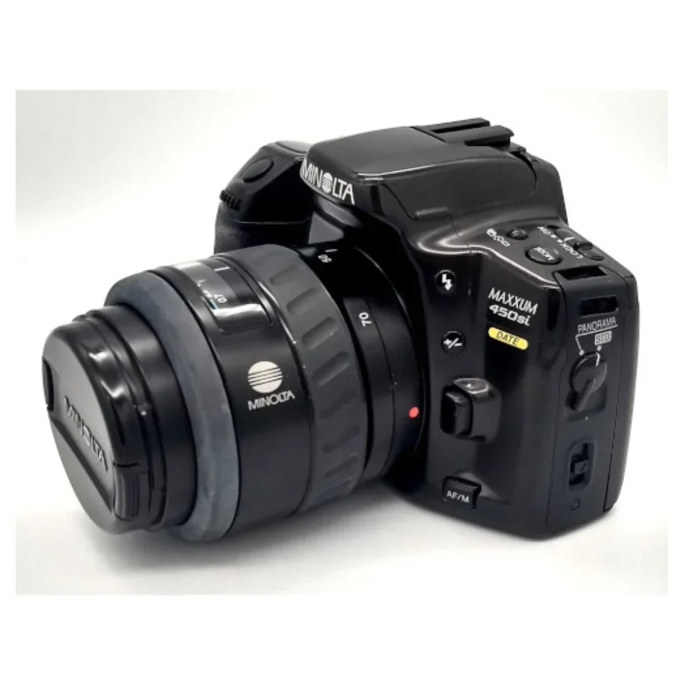 Shutterbug Alert!! 📸 Minolta Maxxum 450si Panorama SLR Camera Bundle